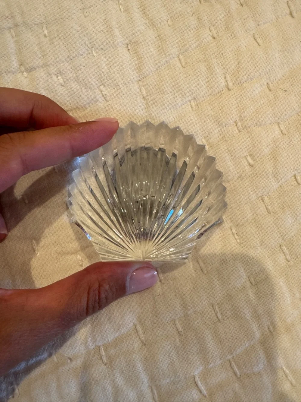 Waterford  Crystal Shell Clock